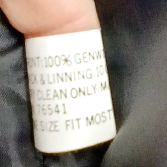 Idea Nuova VTG (One Size) Genuine Leather Black Western Fringe Vest - Picture 9 of 9